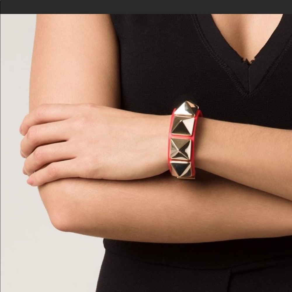 Valentino Garavani Red and Gold Bracelet
